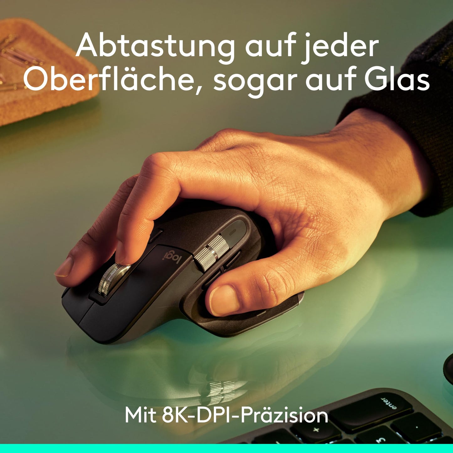 Ratón Inalámbrico Ergonómico – 8K DPI, USB-C, Bluetooth, Gris Oscuro