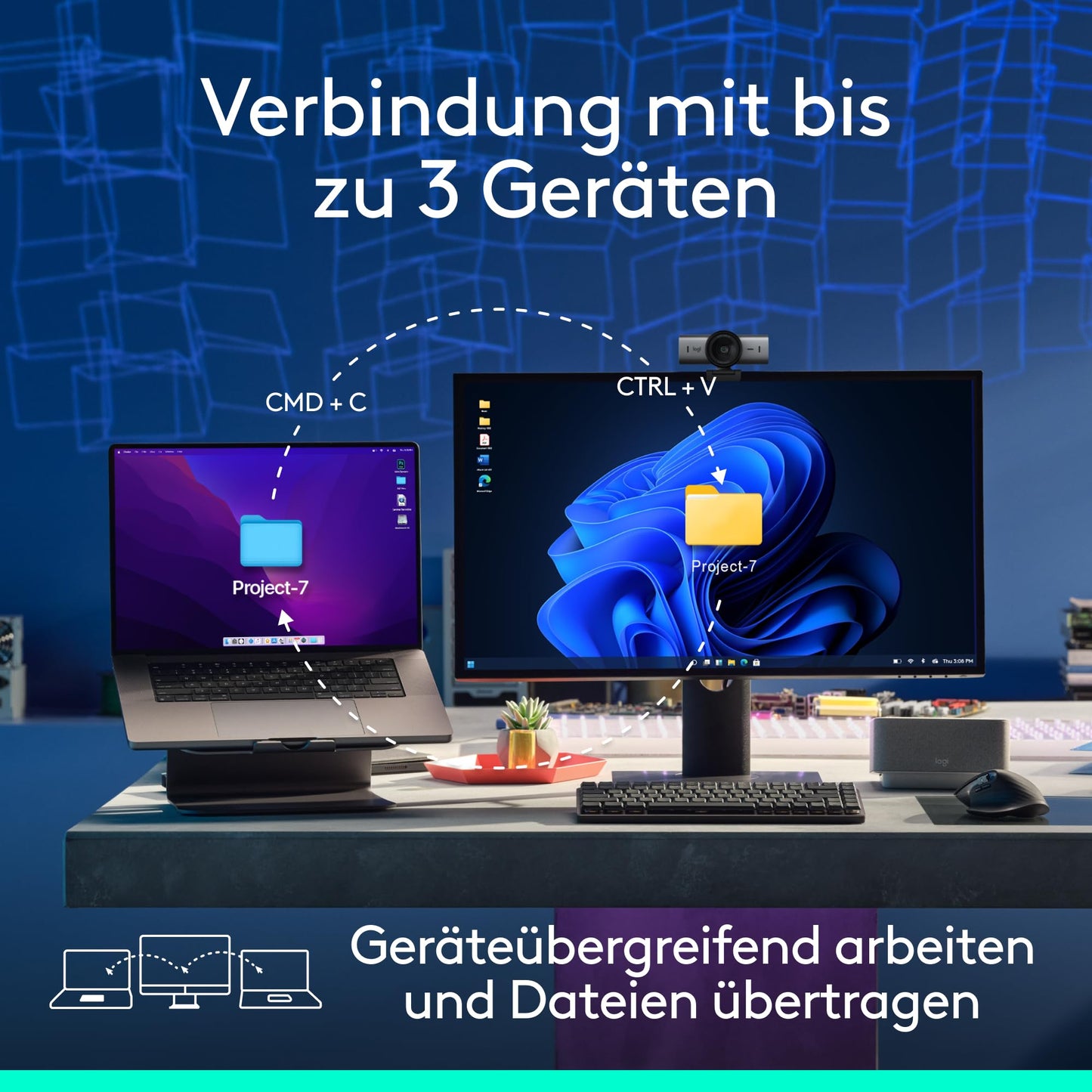 Ratón Inalámbrico Ergonómico – 8K DPI, USB-C, Bluetooth, Gris Oscuro